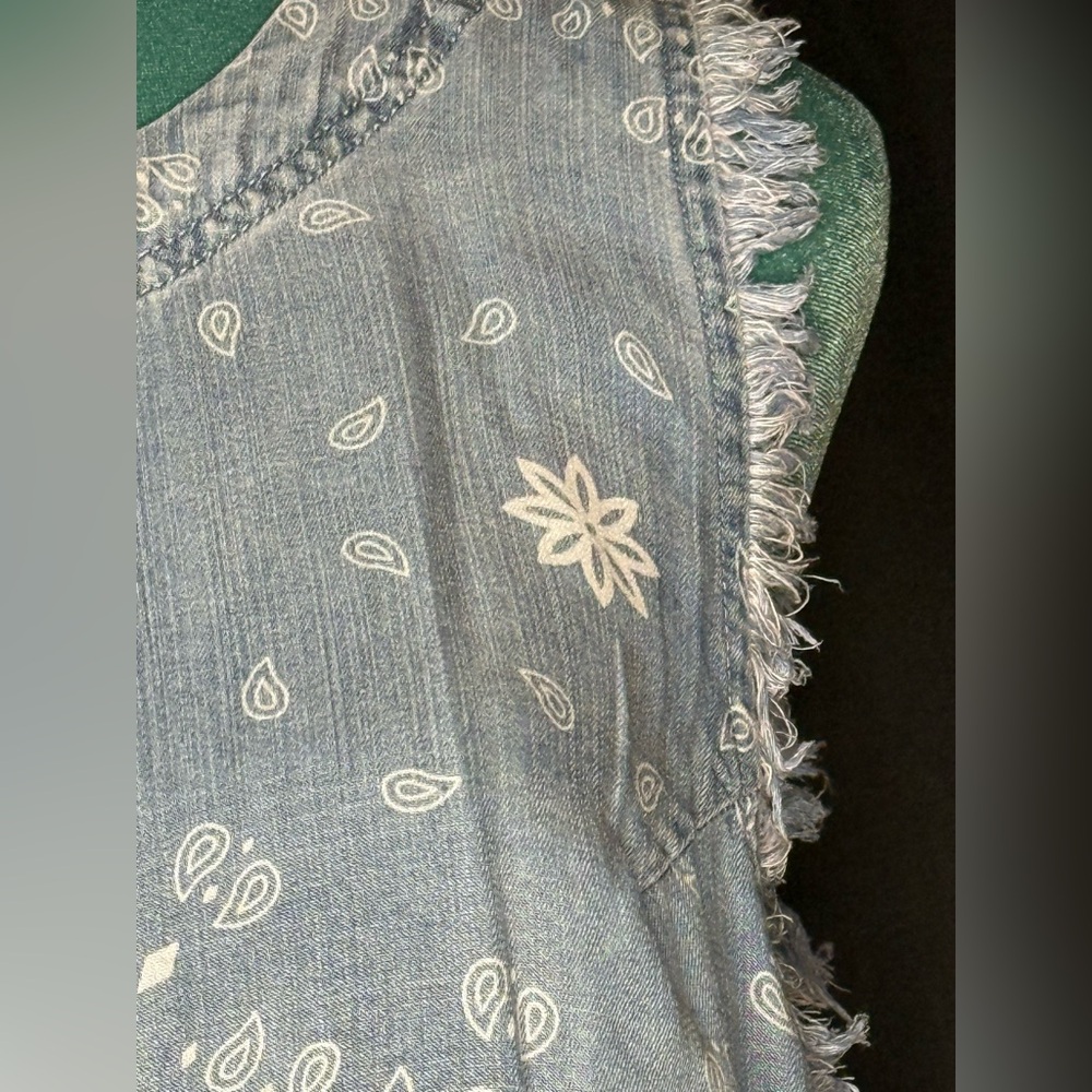 Thread & Supply Chambray Bandana Tank Top | Size L | NWT